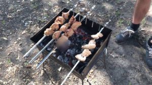 Куриные крылышки на шампурах