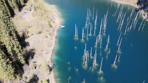 Озеро Каинды! Жемчужина Казахстана!!! СТРЕМНАЯ дорога к озеру и само озеро.