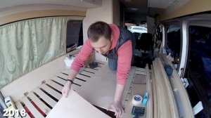 Из фургона в автодом за 10 минут. Таймлапс трех лет постройки дома на колесах из микроавтобуса