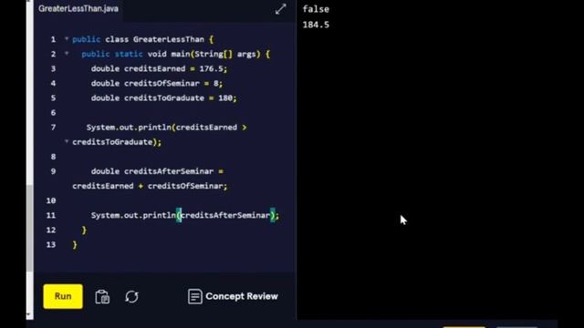 Java Fundamentals Code Example #8
