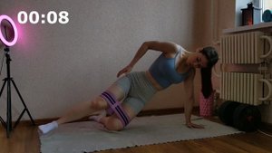 ЯГОДИЦЫ ПОЛОЧКОЙ / округление ягодиц дома с весом / фитнес-лентами