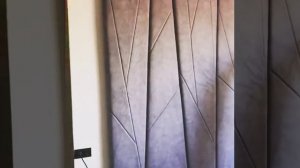 Монтаж мягкой панели на стенку