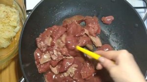 Вкусненько, полезненько! Жареная куриная печень с луком