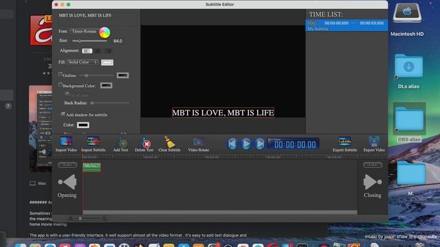 Subtitle Edit Video Editor App: Basic Overview [Mac App Store] смотреть онлайн