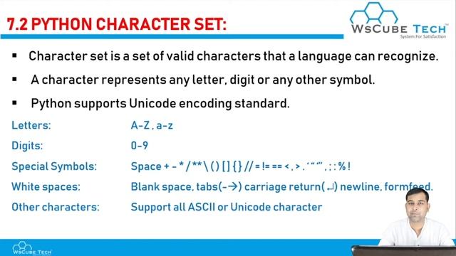 Python Fundamentals | Introduction, Character Set, Tokens | Chapter 7 Class 11 Computer Science #38