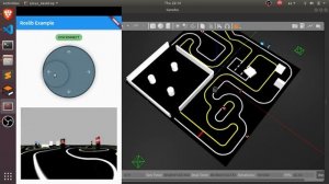 Flutter and ROS Melodic Camera Stream and Joystick movement