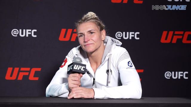 Stephanie Egger on Ronda Rousey comparisons: 'I want to go my own way' | #UFCVegas48 post-fight