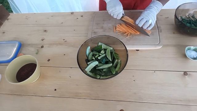 Кимчи из огурцов. Вариант "А"