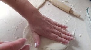 Кавказкая лепешка. Caucasian flatbread.Чеченская лепешка на кефире . Хьокхам .