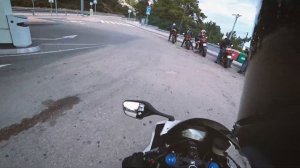 Катосим с девчонками на спортбайках. Девушка РЕШАЛА!