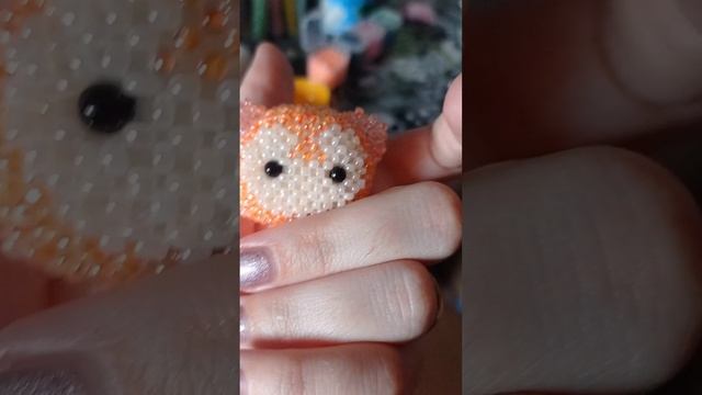 лиса амигуруми