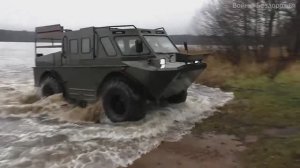 Вездеход-амфибия Доминатор на базе БРДМ-2 на воде.