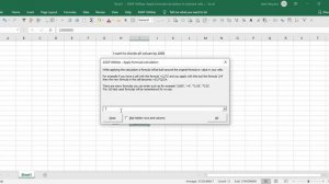 Apply formula /calculation to selected sells excel