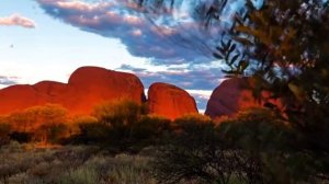 Красная гора, природа Австралии, гора Улуру, Айерс рок.