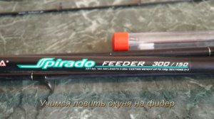 Учимся ловить окуня на фидер.