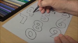 Drawing and Coloring Numbers for Kids - Learning Rainbow Colors