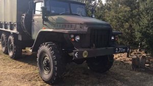 Ural 375d/Урал 375 V8 7l 6x6 Russian military truck/ engine sound