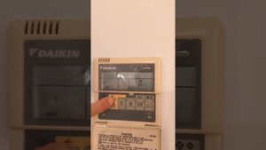 Daikin BRC1D52 - Programming/scheduling timer on the air conditioner