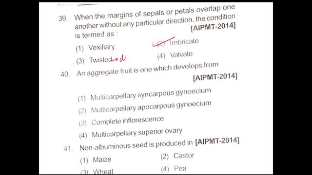NEET 2021 Chapter wise PREVIOUS YEAR QUESTIONS  Solutions  MORPHOLOGY FLOWERING PLANTS  VIDEO -