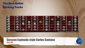 🎸 Corazón Espinado - Santana / Mana Guitar Backing Track with scale map
