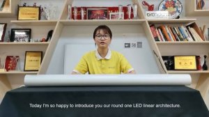 LED Round lens direct linear suspended light office lighting solution