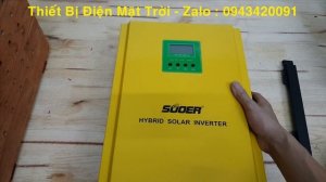 Inverter 3kw áp cao, MPPT 80A điện áp PV Input 120V ~ 450V