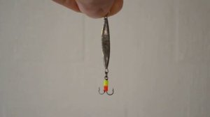 Видео контур отвесная зимняя блесна Емелины-Блесны Змейка Малая