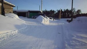 часть 1 покотушки на мото зимой