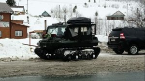 Вездеход TINGER Track II в Уральских горах.