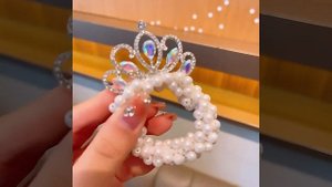 Детские резинки для волос с жемчужинами