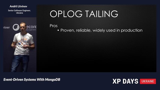 Event-Driven Systems With MongoDB (Andrii Litvinov, Ukraine) [RU] смотреть онлайн