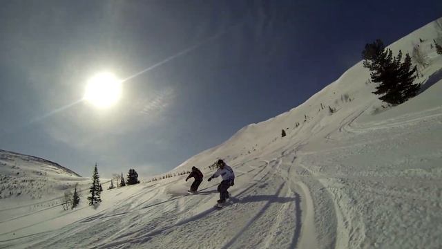 Шерегеш (Тельбес), первый опыт фрирайда / Sheregesh (Telbes), the first freeride experience смотреть онлайн