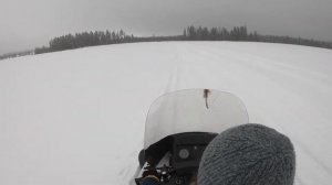 Снегоход Ямаха Викинг 540 покатушки