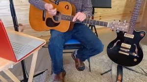 Lucky Man by ELP Nice easy song for beginners and great campfire song.