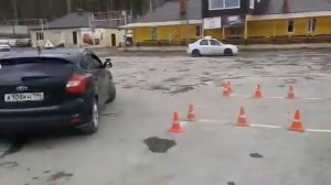 Ошибки при параллельной парковке. Отработка на площадке новый регламент