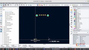 KiCAD Footprint: SSD1107 I2C OLED Display Module 0.96 Inch 64x128 Pixel