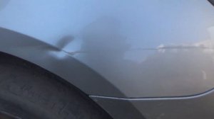 выправка острой вмятины гладилкой