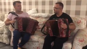 Гармонисты Логинов Алексей и Сударев Евгений! Игра-экспромт на гармони Хорошилова и Маторина!