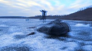 Поехал на окуня, а наловил ротана. Зимняя рыбалка на озере Тишь. Калужская область.
