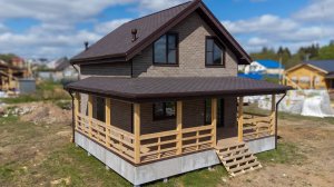 Обзор построенного каркасного дома 7х7 метров