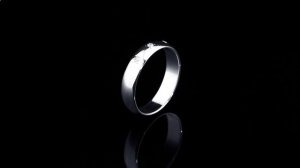 Platinum Lab. Обручальное кольцо из платины с бриллиантами ПК 104-03