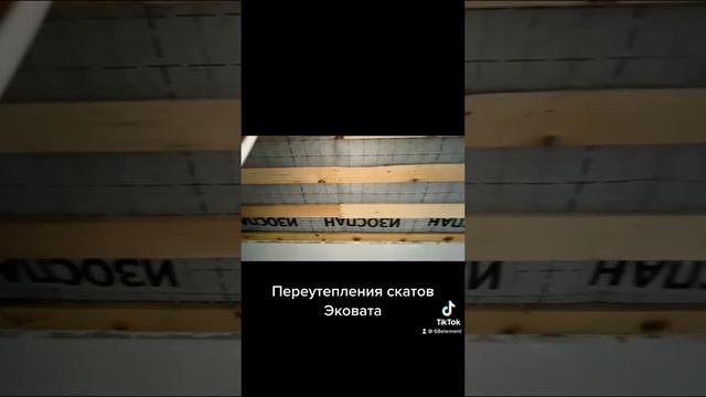 Эковата утепление скатов #эковата68