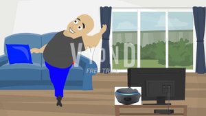 Childish Dad Wants to See Barney Live Show with kids and Gets Grounded - Vyond - by Sonia Panda