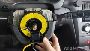 SRS - AIR BAG ошибка Outlander Mitsubishi, замена шлейфа