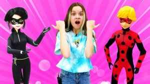 Леди Кот и Супер Баг?  Леди Баг и Супер Кот поменялись телами. Эльза холодное сердце хочет помочь