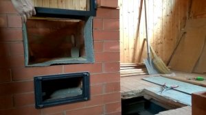 Простой способ установки печной дверцы с помощью нержавейки.