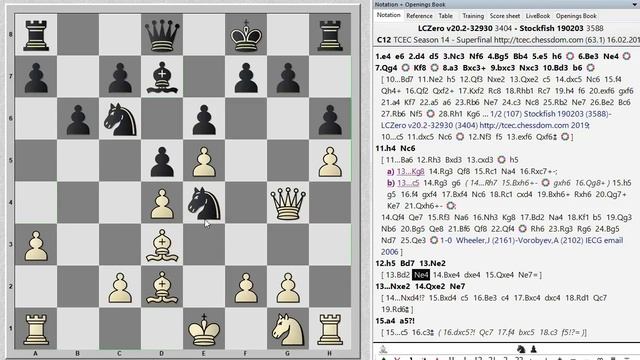 Французская защита. Вариант Мак-Кэтчона. Leela Chess Zero ? Stockfish