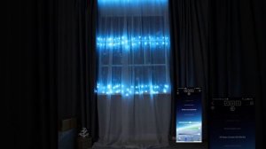 Умная гирлянда «Занавес» 2 × 2 м роса, IP20, серебристая нить, 400 LED, пульт ДУ, приложение
