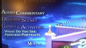 disney's princess and the frog dvd Menu walkthrough