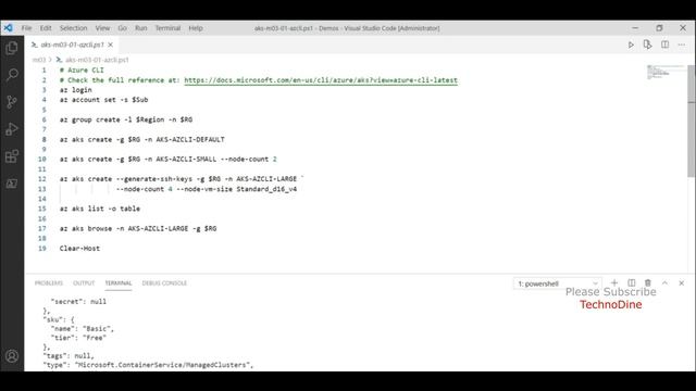 Deploying AKS through Azure CLI - AKS CLI - how to deploy aks cluster with kubernetes dashboard ui